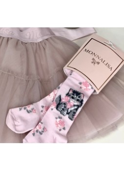 КОЛГОТКИ MONNALISA BEBE  (РОЗОВЫЕ)