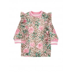 ПЛАТЬЕ- ТУНИКА  MONNALISA BIMBA ( на флисе)