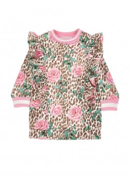 ПЛАТЬЕ- ТУНИКА  MONNALISA BIMBA ( на флисе)