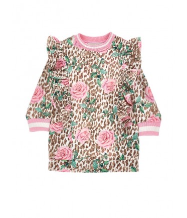 ПЛАТЬЕ- ТУНИКА  MONNALISA BIMBA ( на флисе)